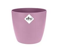 Elho Brussels Round 16 - Macetero por Interior - 100% Plástico Reciclado - Ø 16.0 x H 14.7 cm - Violeta/Vivid Violet