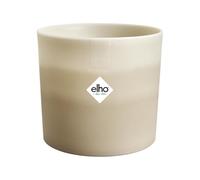 Elho Colour Gradiant Rond 14cm - Maceteros Decorativos Interior - 100% Plástico Reciclado - Ø 13.8 x H 12.4 - Beige/Beige Arenaria