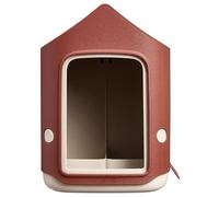 Elho Cosy Bird Feeder 18cm Comedero y Bebedero Pajaros - Tuscan Red | L 17.6 x An 18 x A 23 cm | Plástico 100% reciclado