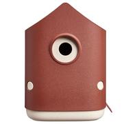 Elho Cosy Bird House 18cm Casita para Pájaros - Tuscan Red | L 17.6 x An 18 x A 23 cm | Plástico 100% reciclado