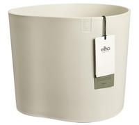 Elho Eden 35 - Maceteros Decorativos - Interior & Exterior - 100% Plástico Reciclado - Ø 32.6 x H 32.0 cm - Blanco/Linen White
