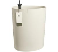 Elho Eden Aquacare High 40 - Maceteros Decorativos - Interior - 100% Plástico Reciclado - Ø 39.0 x H 50.1 cm - Blanco/Linen White