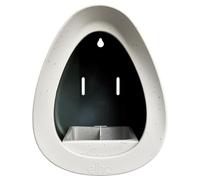 Elho Essential Bird Feeder 18cm Comedero y Bebedero Pajaros - Fibrous Grey | L 18 x An 21.1 x A 23 cm | Plástico 100% reciclado