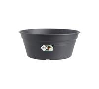 Elho Green Basics Bowl 27 - Macetero por Exterior - Ø 27.0 x H 11.4 cm - Negro/Living Black