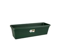 Elho Green Basics Trough 60cm Jardinera - Leaf Green | L 16.5 x An 58.3 x A 14 cm | Para uso en Exteriores