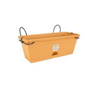 Elho Green Basics Trough Mini Allin 1 30cm Jardinera - Mild Terra | L 19.5 x An 29.5 x A 15.5 cm | Platillo integrado | Para uso en Exteriores