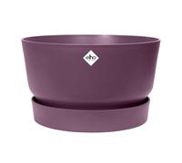 Elho Greenville Bowl 33cm Maceta - Vintage Circuela | ∅ 32.5 x 19.4 cm | Platillo integrado | Macetero por Exterior | Plástico 100% reciclado