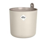 Elho Happy Herbs 15 - Maceteros de Interior - 100% Plástico Reciclado - Ø 24.5 x H 23.1 cm - Blanco/Blanco Lino