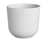 Elho, Jarrón Jazz Redondo Blanco Ø23XH21CM, Jardines Interiores Exteriores