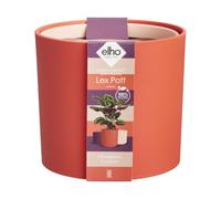 Elho Lex Pott Set 14cm Maceta - Rojo Coral | ∅ 13.8 x 12.4 cm | 3 artículos incluidos | Macetero por Interior | Plástico 100% reciclado