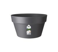 Elho Loft Urban Bowl 35 - Macetero por Exterior - Ø 34.5 x H 20.2 cm - Negro/Anthracite
