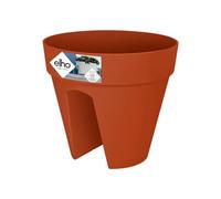 Elho Loft Urban Flower Bridge 30 - Jardinera - Brique - Exterior & Balcón - L 29 x A 29 x A26 cm