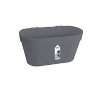 Elho Loft Urban Green Wall Pot Duo 28 - Macetero por Balcón Exterior - Ø 28.0 x H 13.2 cm - Negro/Anthracite