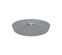 Elho Loft Urban Platillo Redondo 34 - Platillo para Exterior - Ø 34,3 x 5,0 cm - Gris/Living Cemento
