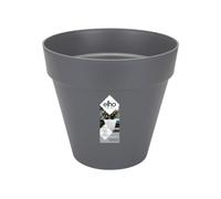 Elho Loft Urban Round 30cm Maceta - Anthracite | Ø 28.5 x Al. 26 cm | Apta para exterior | Plástico 100 % reciclado