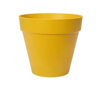 Elho Loft Urban Round 30cm Maceta - Ochre | Ø 28.5 x Al. 26 cm | Apta para exterior | Plástico 100 % reciclado