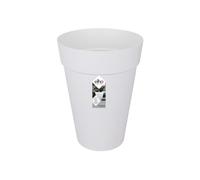 Elho Loft Urban Round High 35cm Maceta - White | Ø 33.5 x Al. 45.3 cm | Apta para exteriores | Plástico 100% reciclado