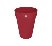 Elho Loft Urban Round High 42cm Maceta - Rojo Teatro | Ø 42 x Al. 56 cm | Apta para exterior | Plástico 100 % reciclado