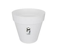Elho Loft Urban Round Wheels 40cm Maceta - White | Ø 38.5 x Al. 35.3 cm | Apta para exterior | Plástico 100% reciclado