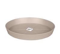 Elho Loft Urban Saucer Round 34cm Plato - Mushroom Beige | Ø 34.1 x Al. 4.4 cm | Adecuada para exterior