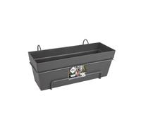 Elho Loft Urban Trough Allin 1 50cm Jardinera - Anthracite | L 26.5 x An 49 x A 20.5 cm | Para uso en Exteriores