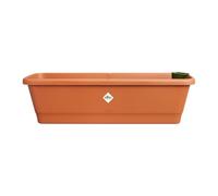 Elho Noa Balcony Trough L Jardinera - Terra | L 20 x An 65 x A 17.8 cm