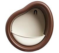 Elho Organic Bird Feeder 25cm Comedero y Bebedero Pajaros - Chestnut Brown | L 27.4 x An 16.8 x A 25.4 cm | Plástico 100% reciclado