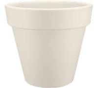 elho pure round, 40 cm, Lino Blanco - 1 pieza