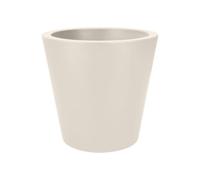 Elho Pure Round 60 - Macetero por Interior y Exterior - Ø 59.0 x H 53.6 cm - Blanco/Blanco Lino