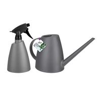 Elho Regadera y Pulverizador Brussels - Set para Plantas de Interior - 100% Plástico Reciclado - Negro/Anthracite