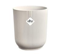 Elho Vibes Fold Orchid High 12,5cm - Orquideario Interior - Macetas Interior - 100% Plástico Reciclado - Blanco/Linen White