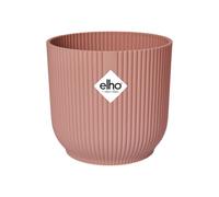 Elho Vibes Fold Rond 35 - Macetero por Interior - 100% Plástico Reciclado - Ø 34.9 x H 32.4 - Rosado/Delicate Pink