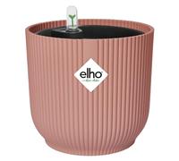 Elho Vibes Fold Round con Sistema de Regado - Macetero por Interior - 100% Plástico Reciclado - Ø 22 cm - Rosado/Delicate Pink