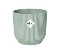 Elho Vibes Fold Round Mini 9 - Macetero por Interior - 100% Plástico Reciclado - Ø 9.3 x H 8.8 cm - Verde/Verde Sorbete