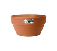 Elho Vibia Campana Bowl 34cm Maceta - Terra | Ø 33.9 x Al. 17.4 cm | Apta para uso en exteriores