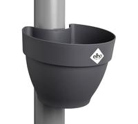 Elho Vibia Campana Drainpipe clicker 22cm Maceta - Anthracite | L 19.1 x An. 21.6 x Al. 16.3 cm | Apta para uso en exteriores