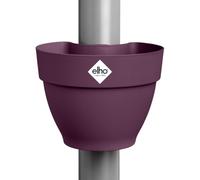 Elho Vibia Campana Drainpipe clicker 22cm Maceta - Morado Arce | L 19.1 x An. 21.6 x Al. 16.3 cm | Apta para uso en exteriores