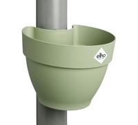 Elho Vibia Campana Drainpipe clicker 22cm Maceta - Pistache Green | L 19.1 x An. 21.6 x Al. 16.3 cm | Apta para uso en exteriores