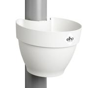 Elho Vibia Campana Drainpipe clicker 22cm Maceta - Silky White | L 19.1 x An. 21.6 x Al. 16.3 cm | Apta para uso en exteriores
