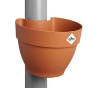 Elho Vibia Campana Drainpipe clicker 22cm Maceta - Terra | L 19.1 x An. 21.6 x Al. 16.3 cm | Apta para uso en exteriores