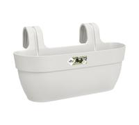 Elho Vibia Campana Easy Hanger Large Jardinera - Silky White | L 24.1 x An. 46 x Al. 26.5 cm | Apta para exterior