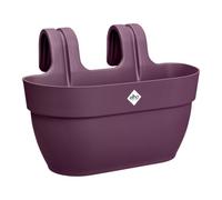 Elho Vibia Campana Easy Hanger M 36 - Jardinera por Balcón Exterior - 100% Plástico Reciclado - Ø 36.0 x H 26.5 cm - Violeta/Morado Arce