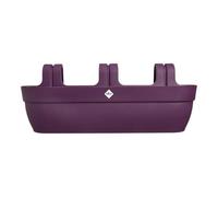 Elho Vibia Campana Easy Hanger XXL 70 - Jardinera por Balcón Exterior - 100% Plástico Reciclado - L69 x B26.8 x H23.7 cm - Violeta/Morado Arce