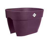 Elho Vibia Campana Flower Bridge 40 - Jardinera por Balcón Exterior - Ø 39.0 x H 22.0 cm - Violeta/Morado Arce