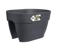 Elho Vibia Campana Flower Bridge 40cm jardineras - Anthracite | L 26 x An. 39 x Al. 22 cm | Apta para exterior