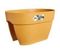 Elho Vibia Campana Flower Bridge 40cm jardineras - Honey Yellow | L 26 x An. 39 x Al. 22 cm | Apta para exterior