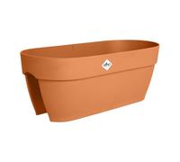 Elho Vibia Campana Flower Bridge 60cm jardineras - Terra | L 59 x An. 26 x Al. 22 cm | Plástico 100% reciclado