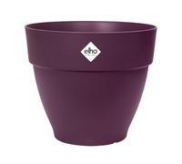 Elho Vibia Campana Round 40 - Macetero por Exterior - 100% Plástico Reciclado - Ø 39.0 x H 33.4 cm - Violeta/Morado Arce