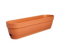 elho vibia campana trough 70cm jardineras - Terra | L 18.2 x An. 69 x Al. 17 cm | Plato integrado