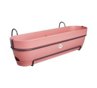 Elho Vibia Campana Trough Allin1 70 - Jardinera por Balcón - Ø 70.4 x H 17.7 cm - Rosado/Dusty Pink